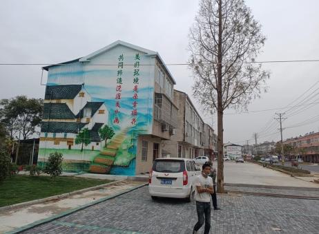 岳池墙绘的制作流程