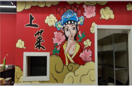 岳池墙体彩绘的发展和应用